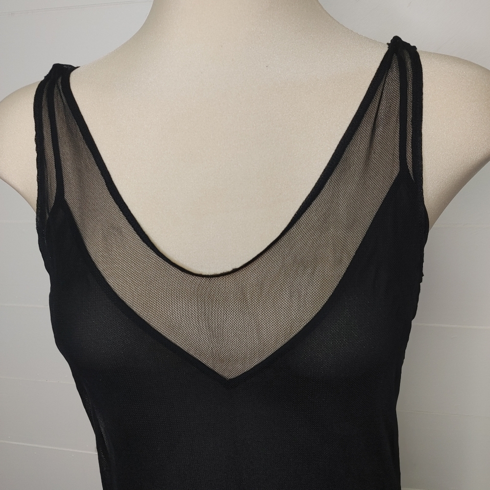 Club Monaco Black Tulle Dress Size 2 - Picture 4 of 14